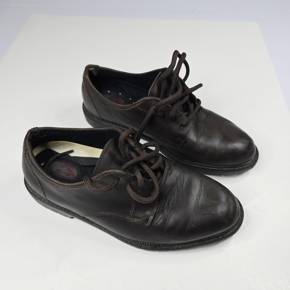 Nunn Bush Shoes Mens Size 8 Medium Leather Work Dress Lace Up Comfort FX-Tractio